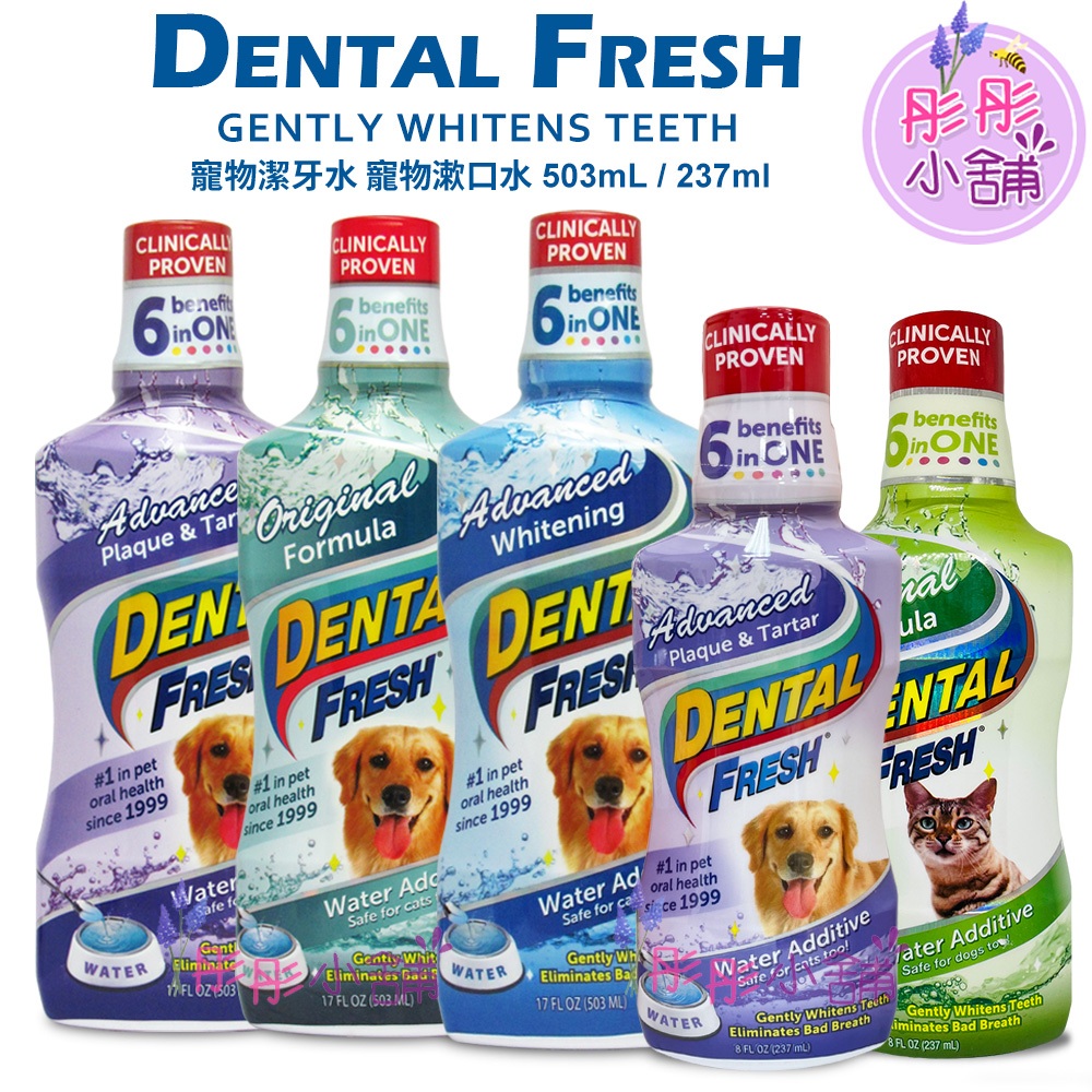 Dental Fresh 寵物潔牙水 漱口水 503ml 6效合1 牙菌斑 牙結石口臭 美國口腔清潔品牌 彤彤小舖