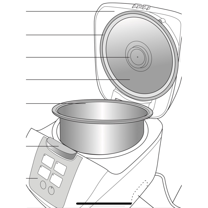 Panasonic 國際牌電子鍋SR一DF101的內鍋