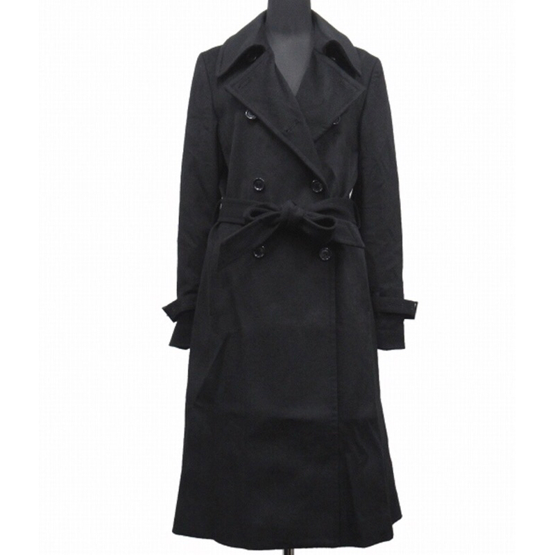 日本品牌INED黑色羊毛大衣  11號