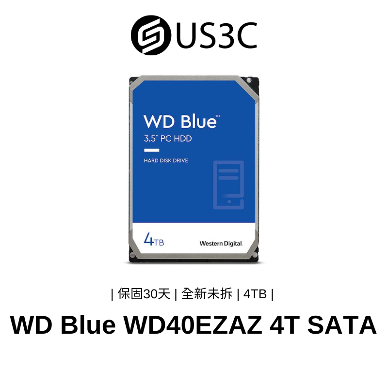【全新品】Genuine 捷元 WD Blue 藍標 WD40EZAZ 4TB SATA 桌上型硬碟