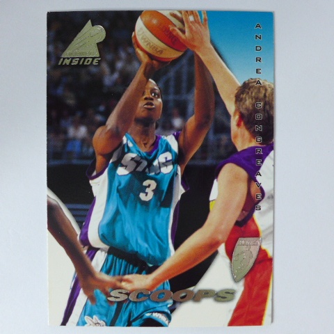 ~Andrea Congreaves~WNBA球星/孔格里夫斯 1997年PINNACLE.女子NBA新人籃球卡RC