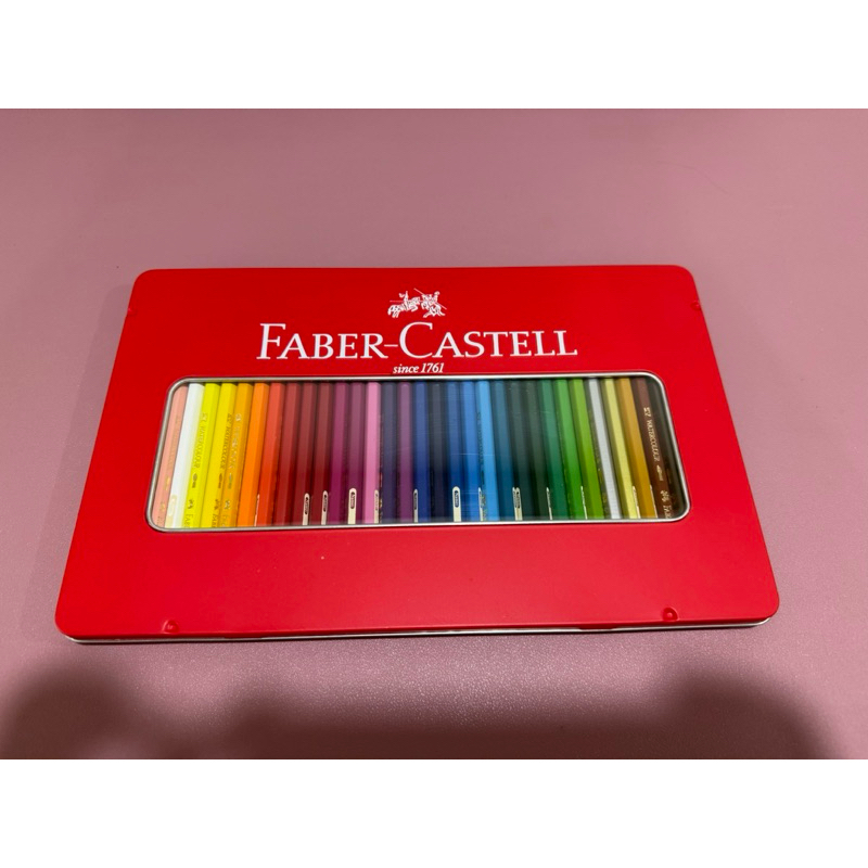 二手 9成新 輝柏Faber-Castell水性色鉛筆36色紅盒