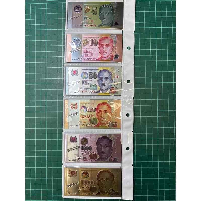 新加坡 錢幣 紙鈔 紀念 磁鐵 面額 5 10 50 100 1000 一萬 特殊紀念品
