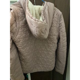 💕EDC 兩件式 羽絨外套 毛毛內裡 S號 esprit