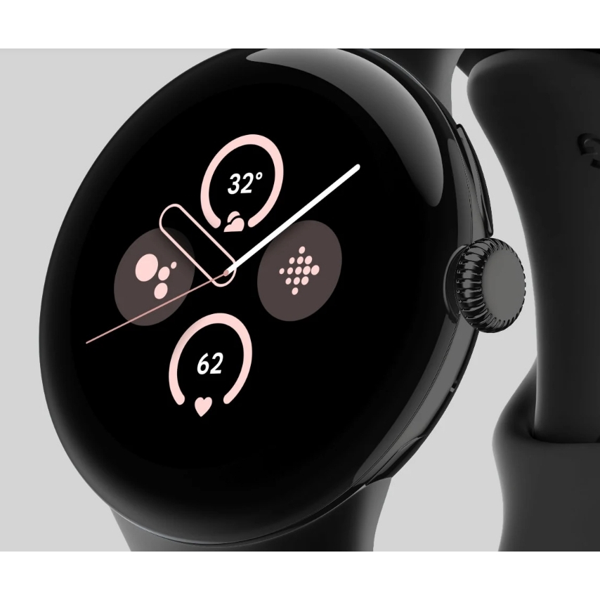 Google Pixel Watch 2  Lte   霧黑色鋁製錶殼/曜石黑運動錶帶