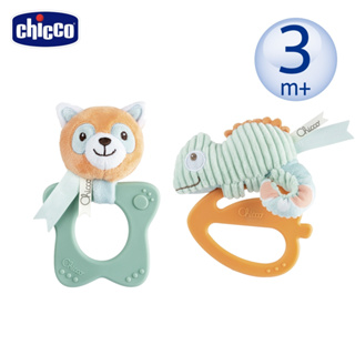 Chicco 好握固齒器 ( 小熊貓 / 變色龍 ) / 固齒器 方便攜帶 磨牙 好抓握