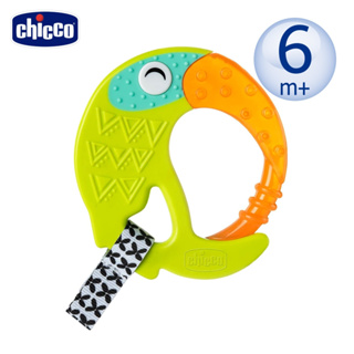 Chicco 大嘴鳥冰凍搖鈴固齒玩具 6m+ / 固齒器 方便攜帶 磨牙 好抓握