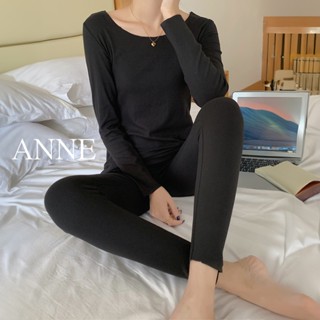 ANNE｜家居睡衣 德絨睡衣 出國防寒【AO10184】睡衣套裝 保暖內衣 出國防寒 保暖睡衣 家居服 長袖睡衣