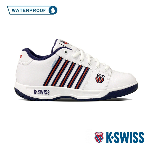 【VV防水優選】K-SWISS Eadall WP 06781-112防水老爹鞋-男-白/藍/紅