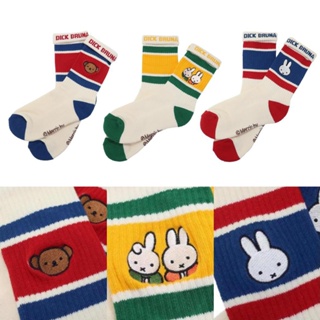 現貨- 日本 Miffy襪子 Old School 復古襪子 美式風 刺繡襪 學生襪 襪子 米菲兔 米飛兔 波里斯熊