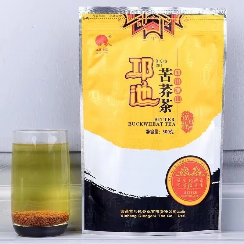 邛池苦蕎茶 蕎麥茶 苦蕎米 麥香大涼山特產蘆丁茶500g