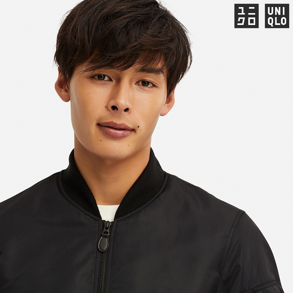 [現貨] UNIQLO 男裝 MA-1飛行外套 429278 XS 黑色 UQ歷代最窄身版本 SLIM合身時尚剪裁優衣庫