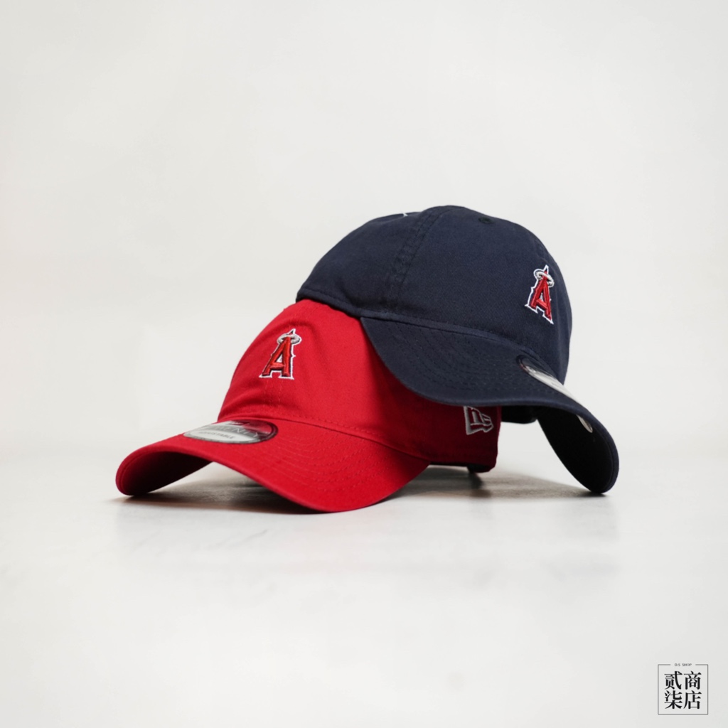 貳柒商店) New Era 9TWENTY 920 MLB 老帽 帽子 水洗 復古 天使隊 紅色 深藍 刺繡 大谷翔平