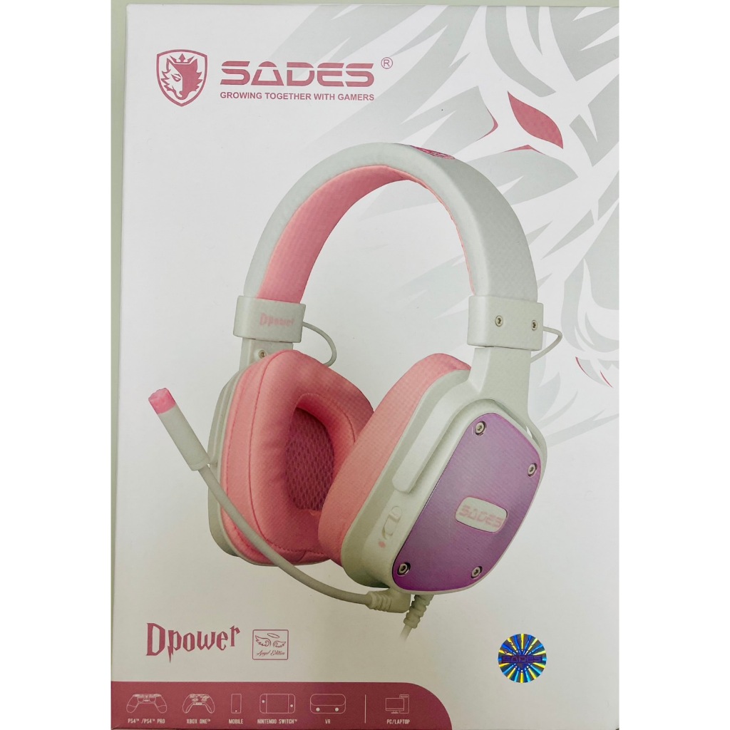 全新未開封SADES賽德斯天使限量版系列耳機麥克風