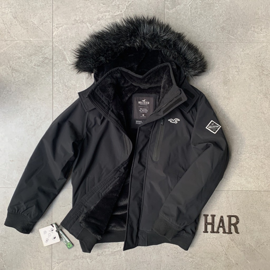 [海鹿馬] Hollister 海鷗 極地系列 風衣 外套 防風 防潑水 雪絨毛 超級保暖 炸毛可拆 飛行外套