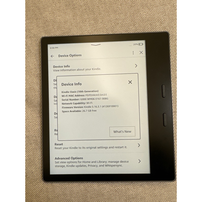 Kindle oasis 10th generation