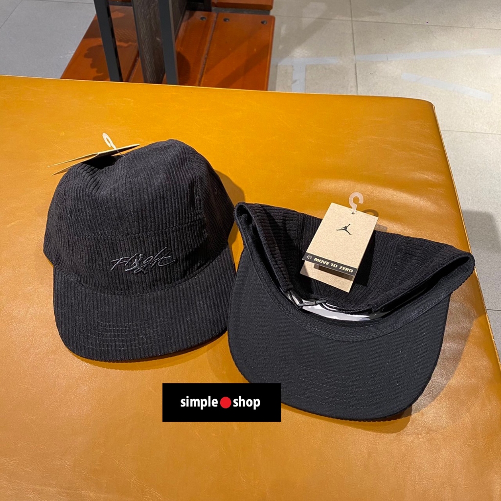 【Simple shop】NIKE JORDAN Fly 燈芯絨 棒球帽 帽子 老帽 男女尺寸 FV5297-010