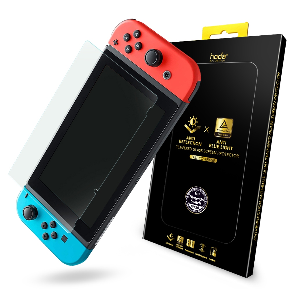 hoda Nintendo Switch 任天堂 AR抗反射德國萊因認證抗藍光玻璃貼