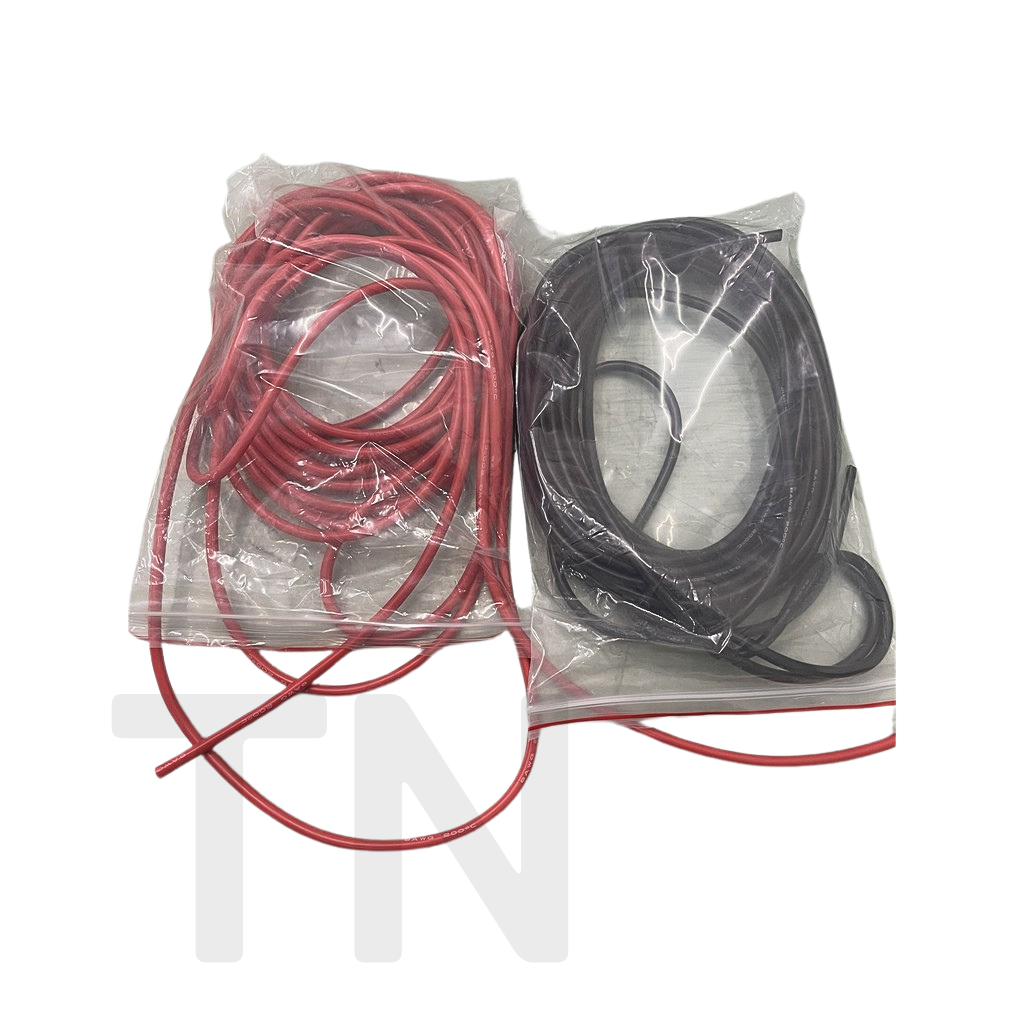 Ebike 1M大電流耐高溫矽膠線 6AWG 8AWG 電源線, 100cm awg 紅黑兩色 電線 wire line