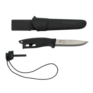 [阿爾卑斯戶外] MORAKNIV Companion Spark 不鏽鋼直刀(附打火石) 瑞典製 黑 13567