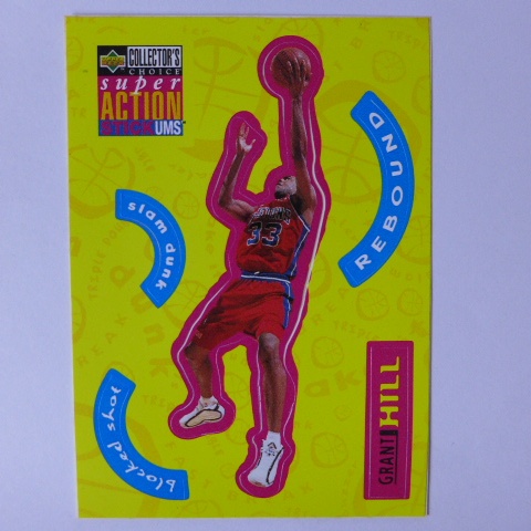 ~Grant Hill/格蘭特·希爾~名人堂/好好先生 1996年UD CHOICE.NBA貼紙特殊卡