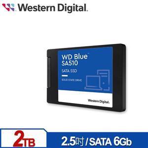 D 藍標 SA510 2TB 2 . 5吋 SATA SSD • 連續讀取速度高達 560MB / s、連續寫入速度高