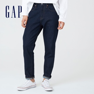 Gap 男裝 寬鬆錐形牛仔褲 輕透氣系列-深藍色(696065)