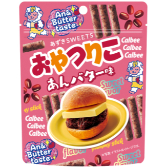 【日本限定】Calbee卡樂比 紅豆奶油口味 薯條餅乾32g X1箱(12入)
