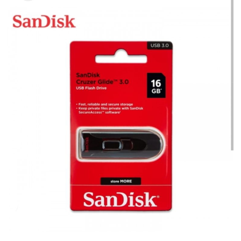 SanDisk CZ600 Cruzer Glide 16GB USB3.0 伸縮隨身碟 （SD-CZ600-16G)