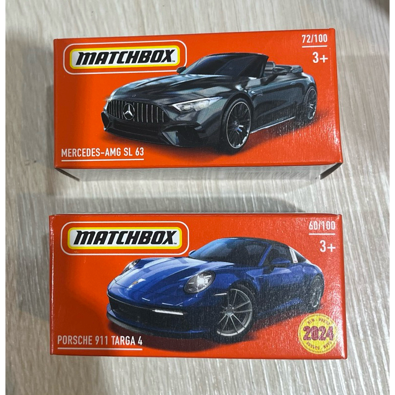 matchbox 火柴盒 Mercedes Benz AMG SL 63 盒裝版Porsche 911 targa 4