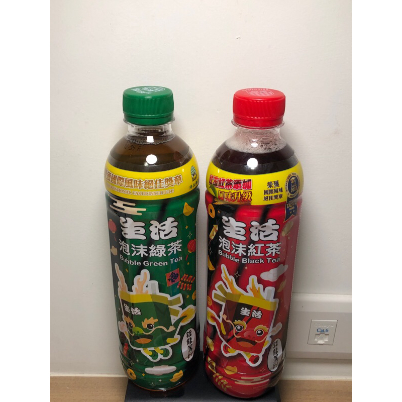 生活泡沫紅茶 生活泡沫綠茶 590ml 台中北區可自取