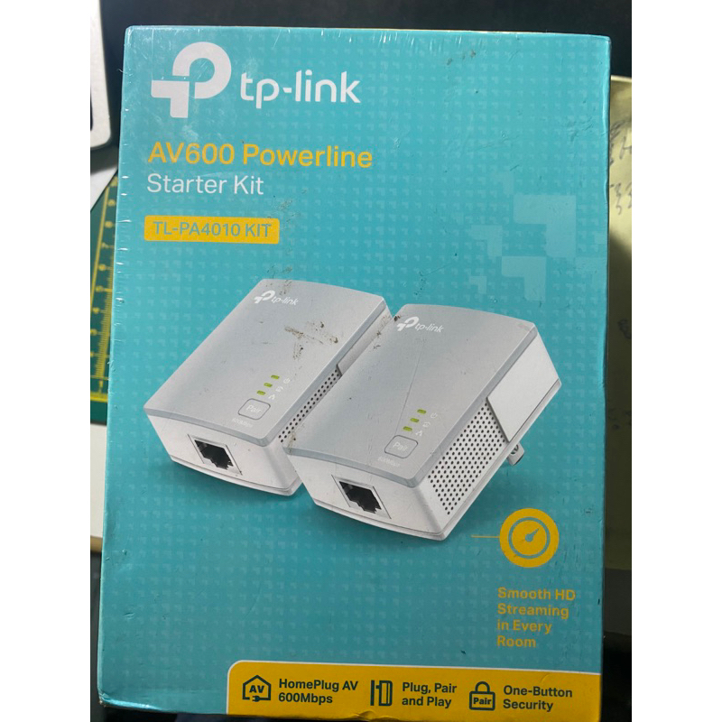 TP-Link TL-PA4010 AV600 微型電力線網路橋接器,電力貓(雙包組)不用拉網路線