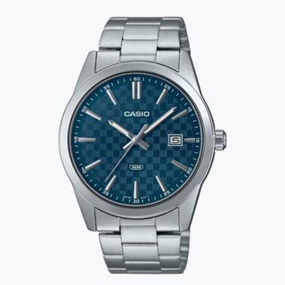 【CASIO 卡西歐】潮流格紋不鏽鋼腕錶 MTP-VD03D-2A2 41mm 現代鐘錶