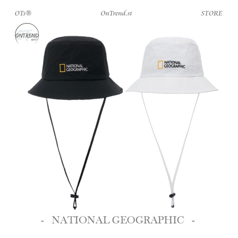 OTs® NATIONAL GEOGRAPHIC 國家地理 刺繡 漁夫帽 BUCKET HAT 帽子 韓國代購