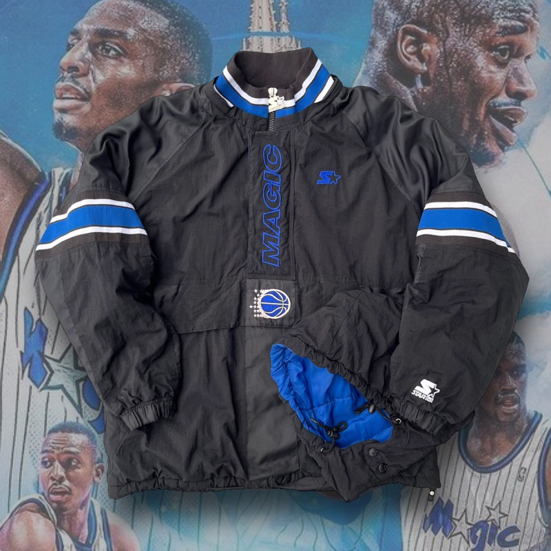 Orlando Magic 90’s Pullover 🌠 Starter 鋪棉衝鋒衣 魔術隊 NBA 外套 球衣 古著