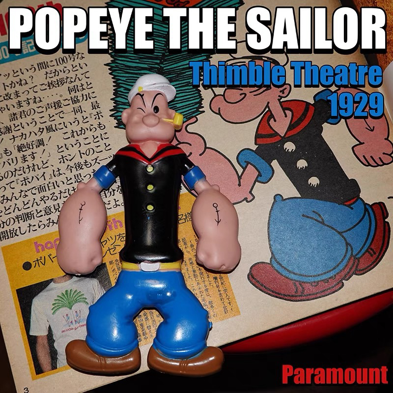 「大力水手Popeye」公仔手辦美國進口復古美式