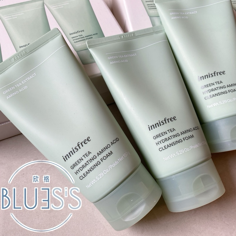 韓國 innisfree 綠茶保濕胺基酸潔洗面乳 150ml innisfree 洗面乳 綠茶胺基酸洗面乳 現貨