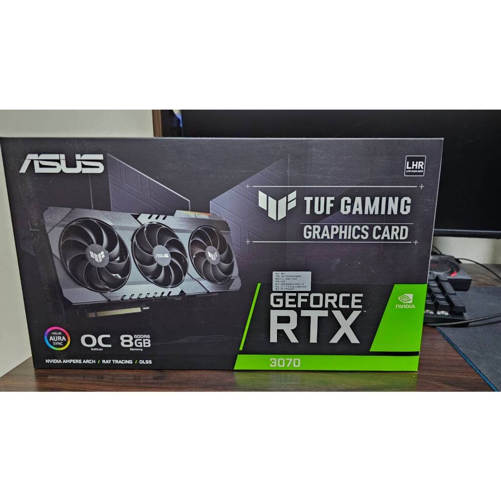 RTX3070 TUF GAMING 台中面交 保固到2024/12/22