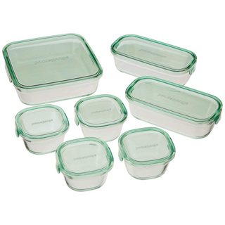 (現貨)日本Iwaki 耐熱玻璃保鮮盒-7件組