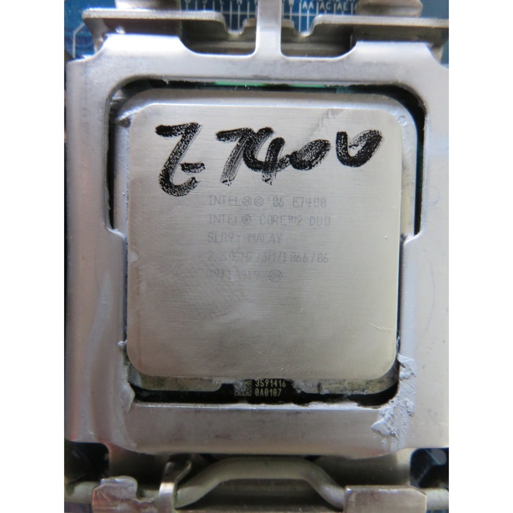 A.P5/S775主機板-Intel Core2Duo E7400 2.8GHz (3MB /1066 )  直購價70