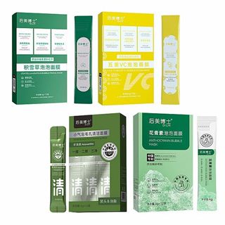 後美博士 泡泡面膜／清潔面膜 (4gx12條／盒) 積雪草面膜 花青素面膜 毛孔清潔面膜【小三美日】DS019941A
