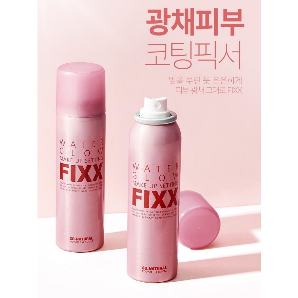 【Kanna ☃️】So Natural FIXX 定妝噴霧 粉瓶紅字 光澤保濕款 定妝噴霧