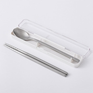 MUJI無印良品 不鏽鋼攜帶餐具組