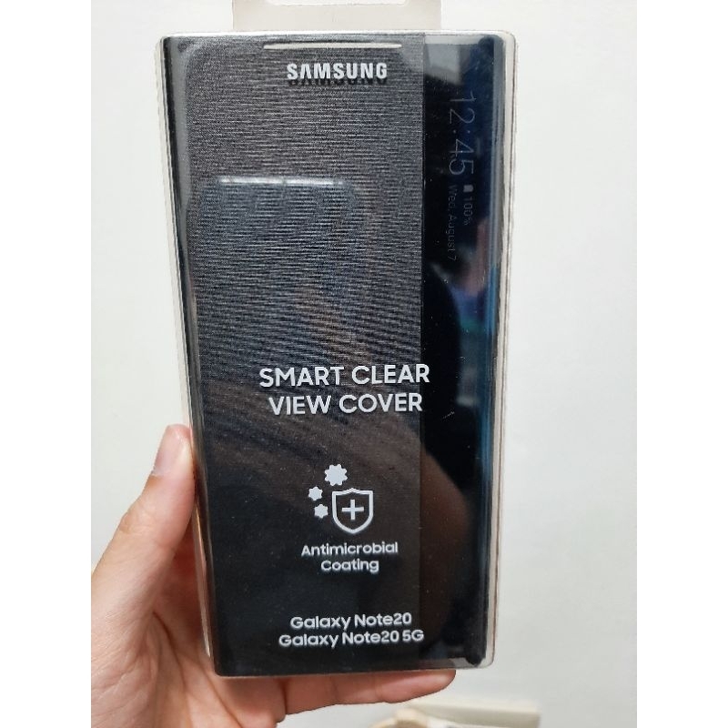 【SAMSUNG 三星】Samsung Galaxy Note20 全透視感應皮套 黑 全新未拆封