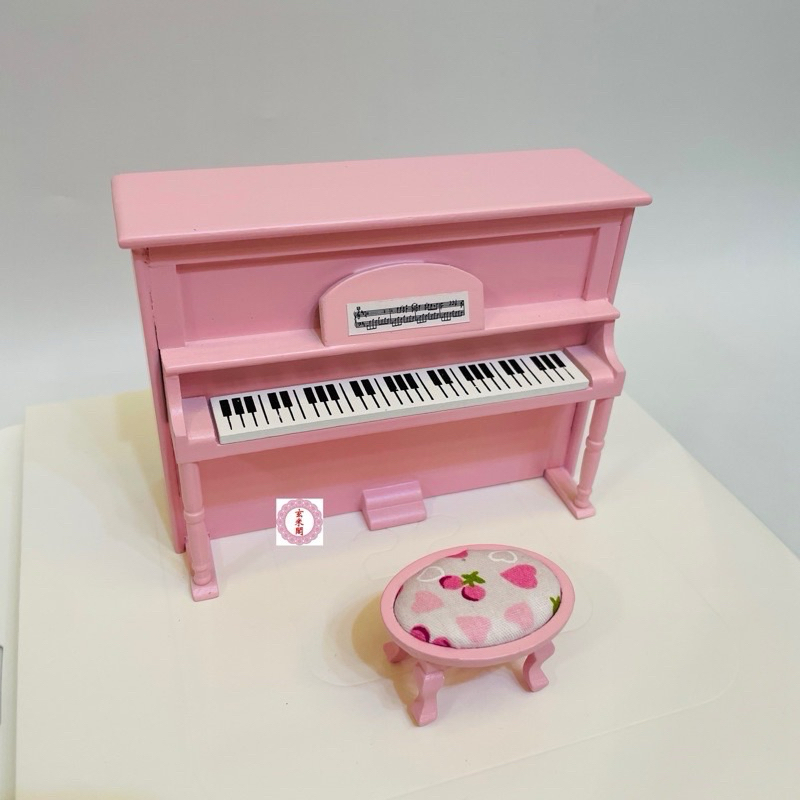 【玄米閣】紙紮 粉紅 鋼琴 + 鋼琴椅 （材質木材）（禮盒包裝出貨）興趣 樂器 音樂