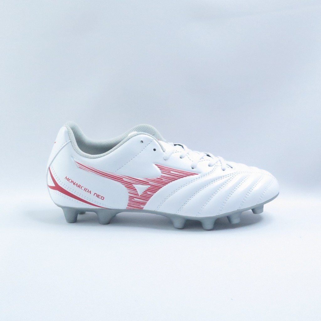 Mizuno P1GA242560 MONARCIDA NEO III 男女足球鞋 3E楦 白x紅【iSport愛運動】