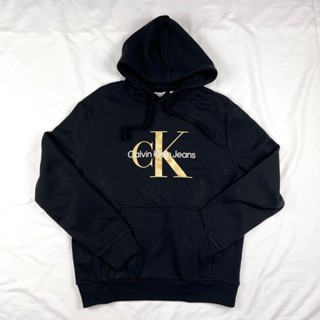剩L，XL Calvin Klein 燙金logo 帽T 現貨 刷毛 長袖 CK 上衣 #9350