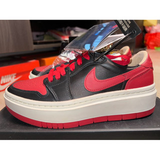 AIR JORDAN 1 ELEVATE LOW 黑紅腳趾厚底增高 23公分