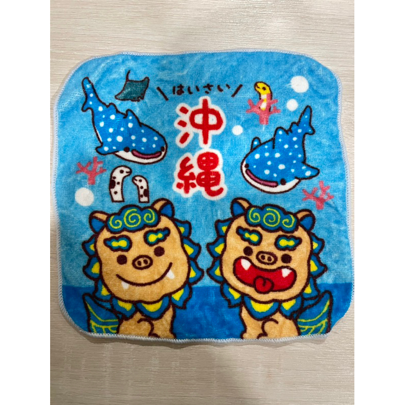 沖繩限定 海洋生物小手帕/毛巾 日本製