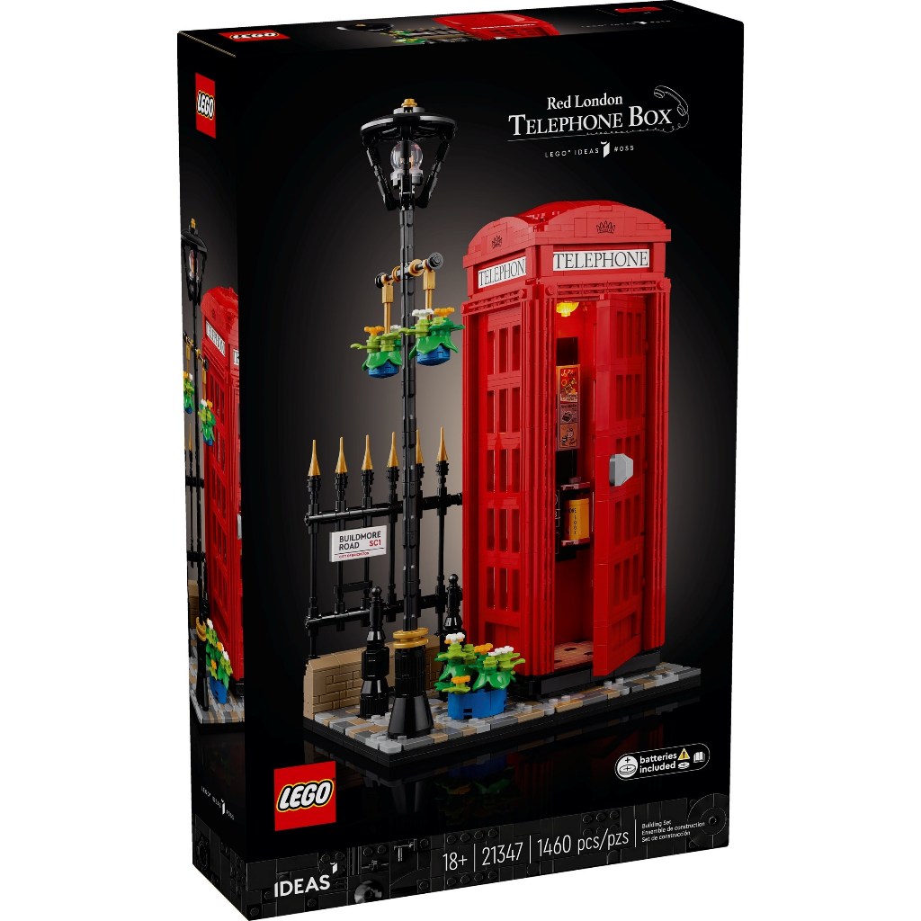 【群樂】建議選郵寄 盒組 LEGO 21347	Ideas-Red London Telephone 倫敦電話亭